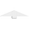 Ekena Millwork Eugene Architectural Grade PVC Gable Bracket, 36"W x 7 1/2"H x 4"D x 6"F, 5/12 Pitch GBP036X08X0406EUG00 - alternate 5